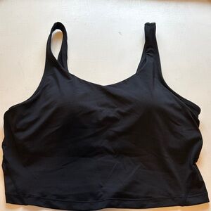 Seamless Black Sports Bra